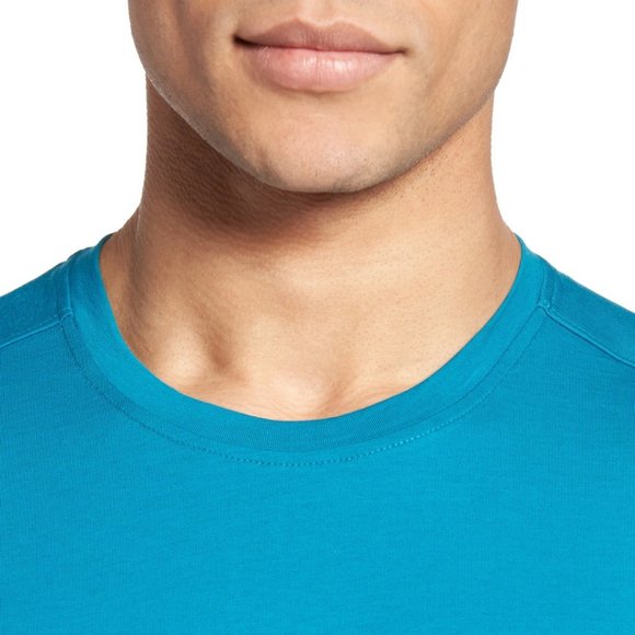 Calibrate Men's TEE Mercerized Cotton Jersey T-SHIRT XL Top NEW Blue LAST ONE! - Picture 8 of 14